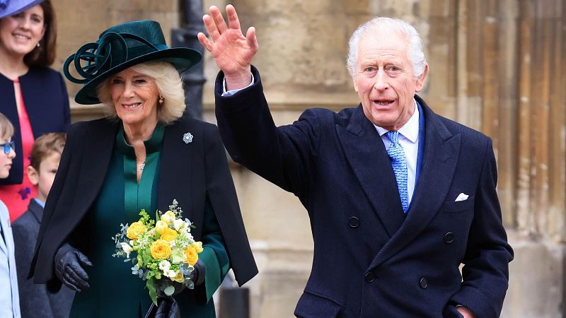 Reino Unido: Carlos III reaparece en la misa de Pascua | Ver