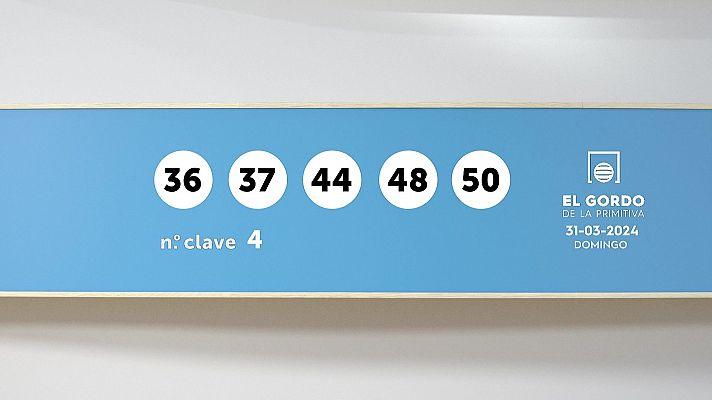 SELAE - Sorteo de la Lotería Gordo de la Primitiva del 31/03/2024
