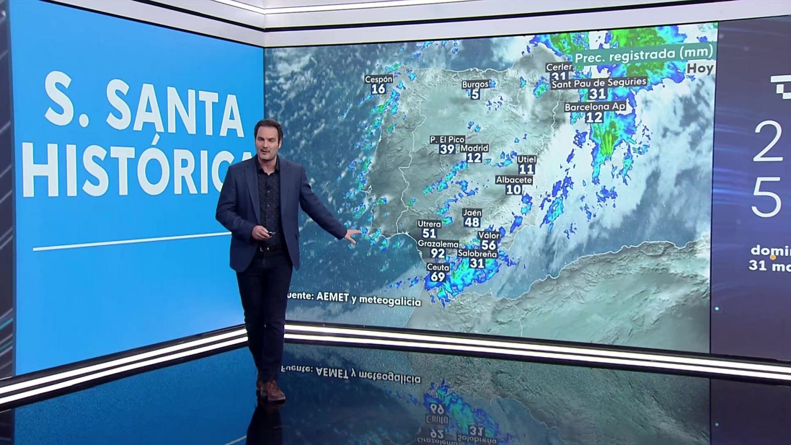 Intervalos de viento fuerte y rachas muy fuertes en el litoral atlántico andaluz, mediterráneo, Baleares y en las montañas de la mitad oriental peninsulares - ver ahora