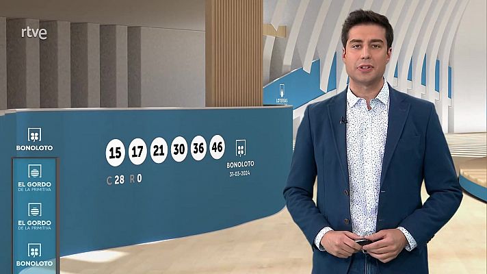 Loterías - Sorteo de la Bonoloto y El Gordo de la Primitiva del 31/03/2024