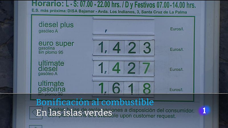 Casi unos cien mil coches, el parque móvil de las llamadas islas verdes, pagan desde hoy 20 céntimos menos por cada litro de combustible.