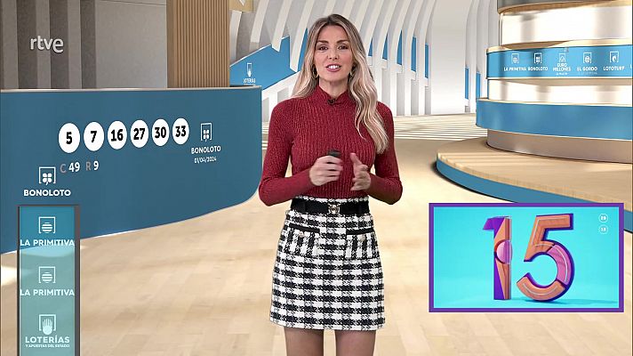 Loterías - Sorteo de la Bonoloto y Primitiva del 01/04/2024