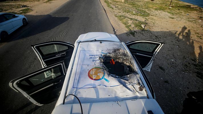 Informativo 24h - Un ataque israelí mata a siete miembros de la ONG del chef José Andrés en Gaza