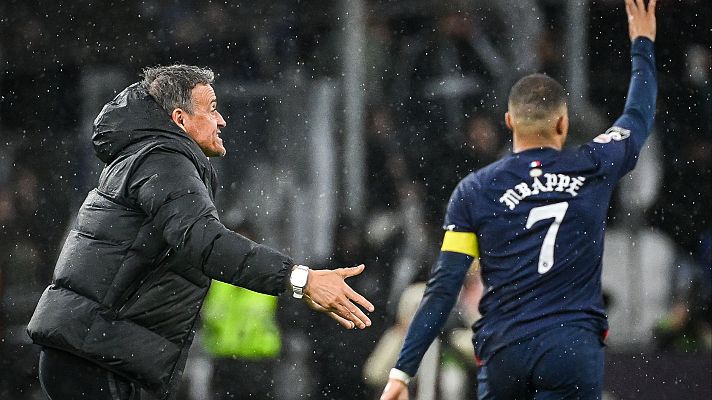 Telediario 1 - Luis Enrique, cansado de que le pregunten por Mbappé