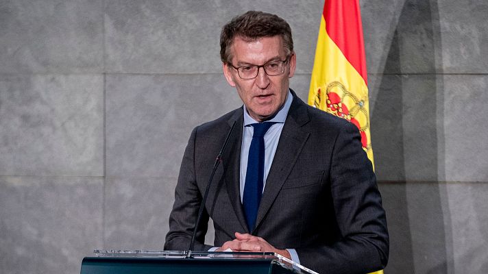 Telediario 1 - Feijóo abre la puerta a citar a Sánchez en la comisión del Senado