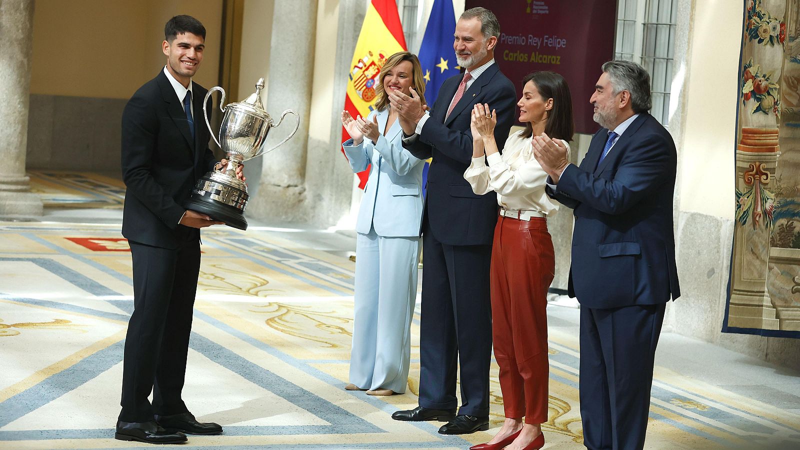 Carlos Alcaraz en los Premios Nacionales del deportes de 2022