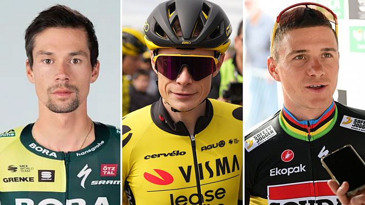 Grave caída de Vingegaard, Roglic y Evenepoel en la Itzulia