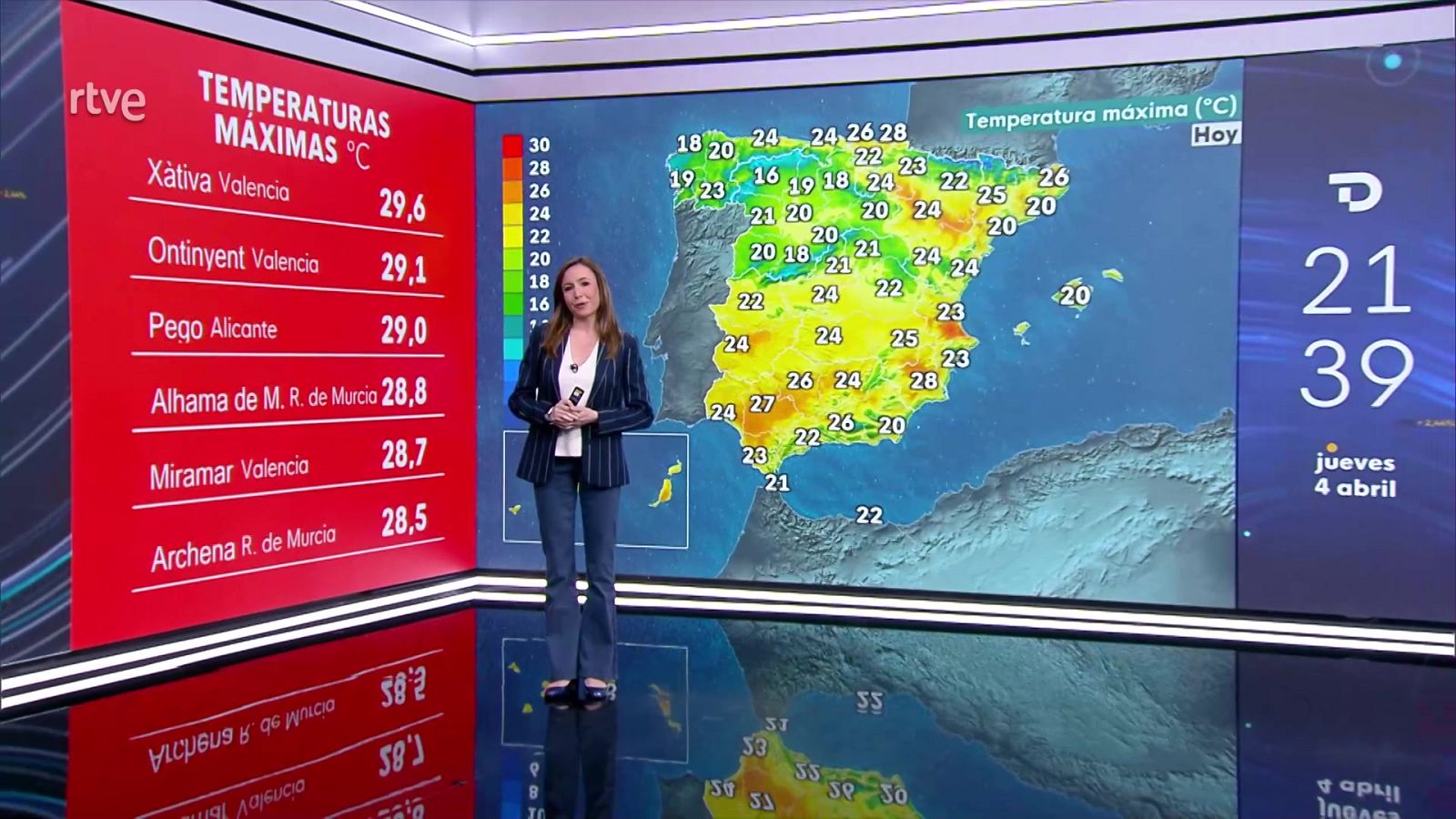 Las temperaturas máximas aumentarán acusadamente en el interior peninsular y en zonas del área mediterránea - ver ahora