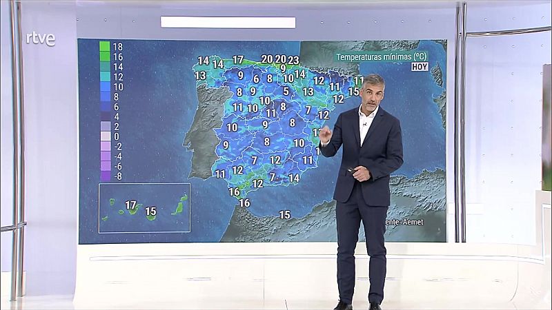 Precipitaciones localmente fuertes o persistentes en el oeste de Galicia - ver ahora
