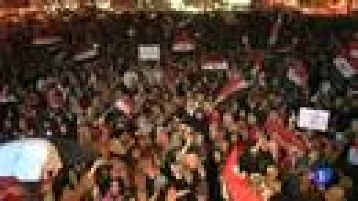 Telediario 1 - Manifestaciones en Egipto