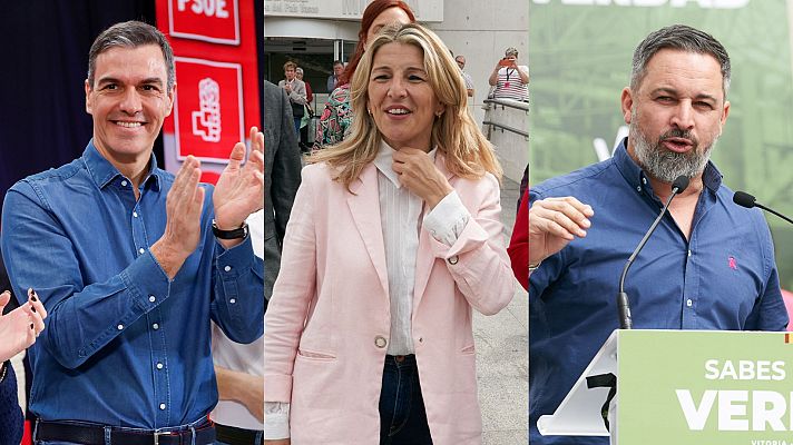 Telediario 1 - Los líderes nacionales desembarcan en una campaña vasca marcada por la final de la Copa del Rey