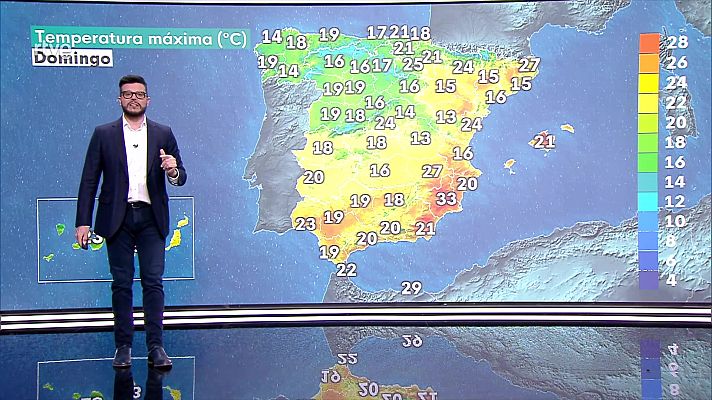 Posibilidad de precipitaciones localmente fuertes en Canarias