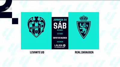 Levante - Zaragoza: resumen del partido, 34 jornada