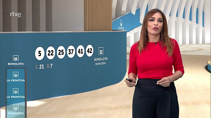 Loterías - Sorteo de la Bonoloto y Primitiva del 06/04/2024