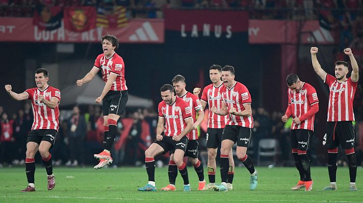 Copa del Rey | Así fue la tanda de penaltis de la final Athletic - Mallorca: de la arenga entre risas de Aguirre al histórico penalti de Berenguer