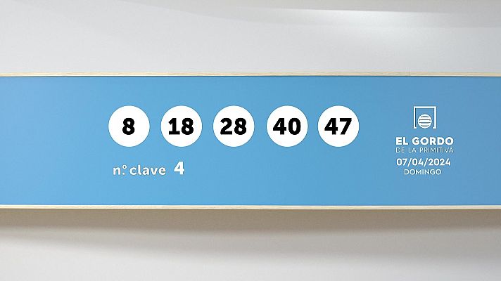 SELAE - Sorteo de la Lotería Gordo de la Primitiva del 07/04/2024