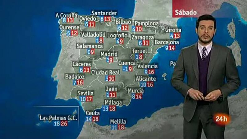 Viento del noroeste fuerte en Baleares y en el nordeste peninsular