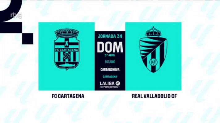 Cartagena - Real Valladolid: resumen del partido de la 34ª jornada de Segunda