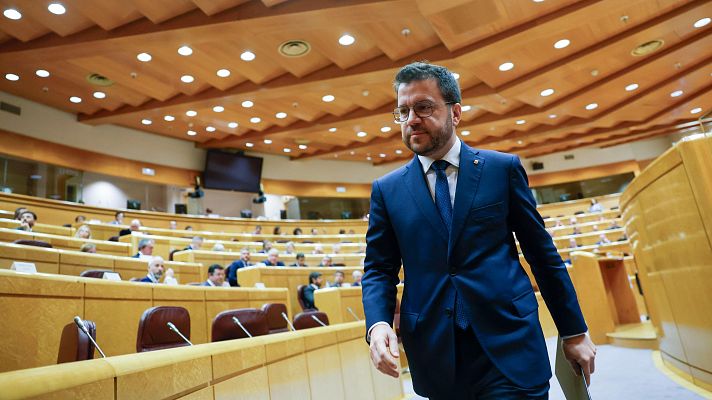 Diario 24 - Aragonès cree que la causa por terrorismo de Tsunami Democràtic está "viciada" tras la citación de Puigdemont