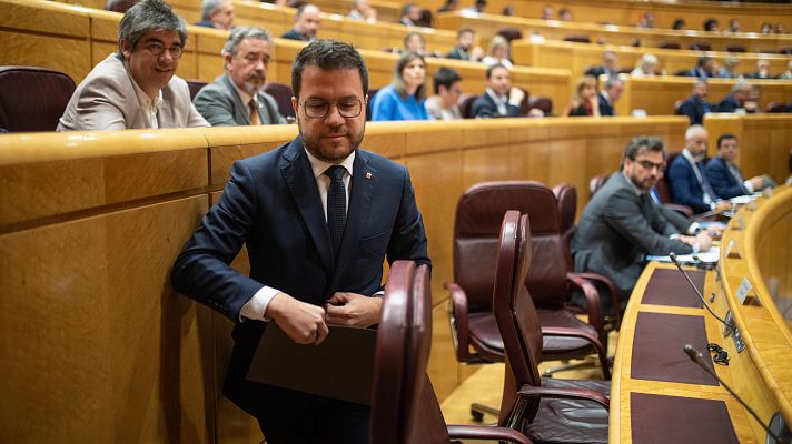 Aragonès defiende la ley de amnistía en el Senado
