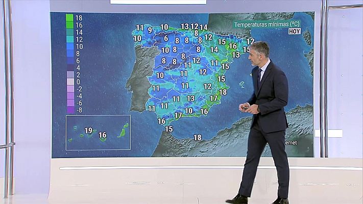 Posibilidad de precipitaciones localmente persistentes en el oeste de Galicia y de acumulaciones significativas de nieve en la Cantábrica