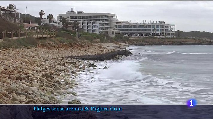 Arena a les platges de Menorca