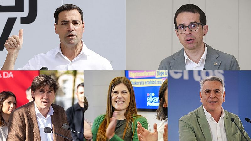 Los candidatos miran posibles pactos post electorales mientras lanzan sus propuestas en materia de vivienda o de Ertzaintza