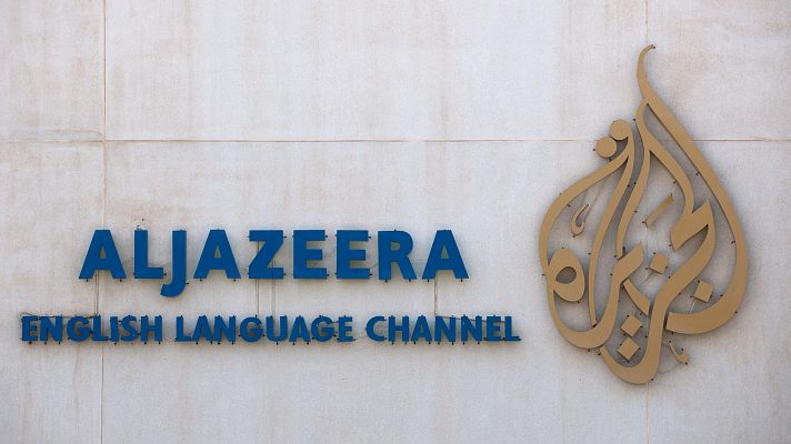 Telediario 2 - RTVE visita la principal cadena del mundo árabe: Al Jazeera