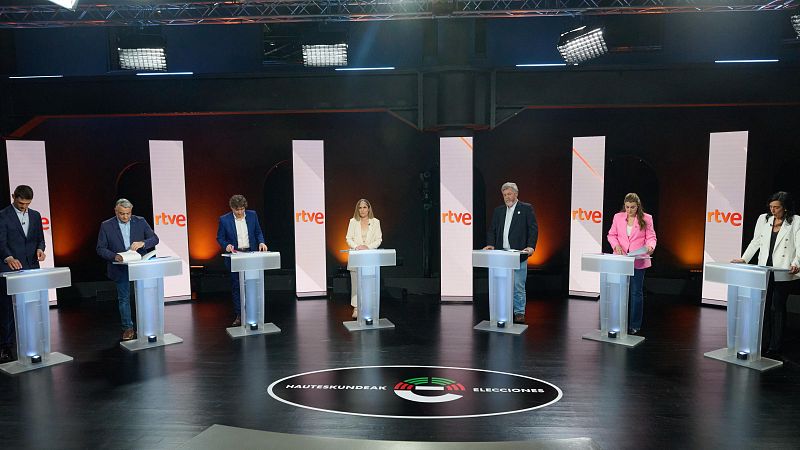 Minuto de oro final de los candidatos a las elecciones vascas en el debate de RTVE