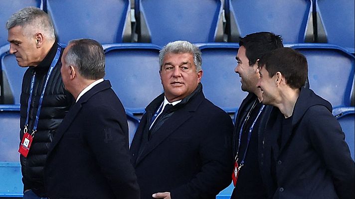 Telediario 1 - Laporta: "No cambiaría a ninguno de nuestros jugadores por alguno del PSG"