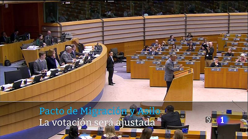 En poco más de dos horas, el Parlamento Europeo votará el Pacto Migratorio y de Asilo.