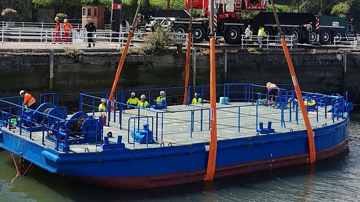 Hasta 3.500 euros se paga por ver la Gabarra desde uno de los privilegiados balcones con vistas a la ría