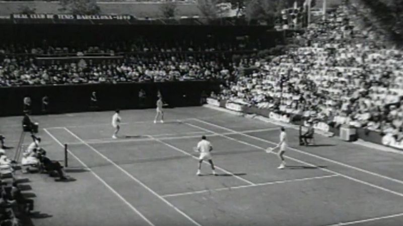 Copa Davis: Espaa gana a Yugoeslavia en el Real Club de Tenis Barcelona - NODO | Ver