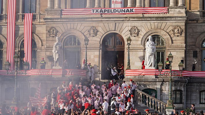 Fiesta celebración Athlétic Club de Bilbao, título Copa del Rey