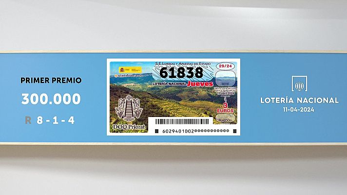 SELAE - Sorteo de la Lotería Nacional del 11/04/2024