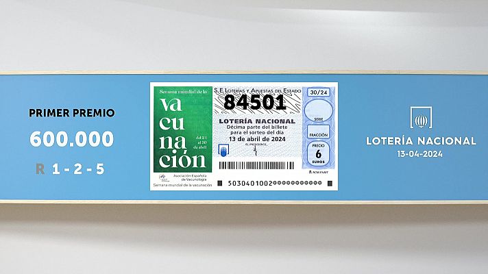 SELAE - Sorteo de la Lotería Nacional del 13/04/2024