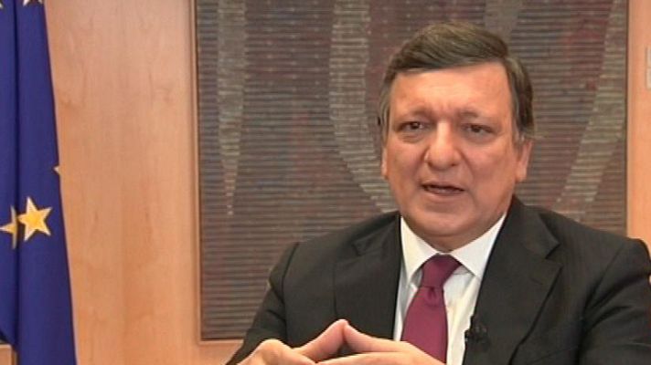 Telediario 1 - Barroso: "Europa es víctima de la crisis y también debe ser parte de la solución"