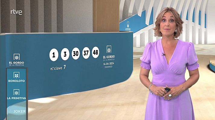 Loterías - Sorteo de la Bonoloto y El Gordo de la Primitiva del 14/04/2024