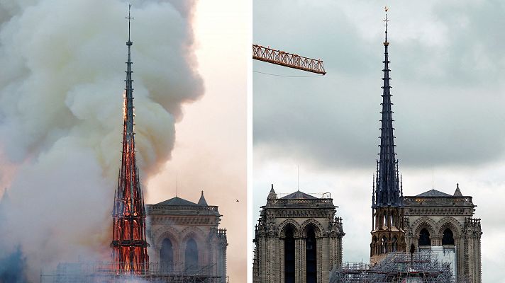 Cinco años del incendio de Notre Dame: el origen, accidental, todavía se investiga