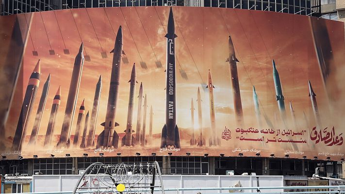 Telediario 1 - Irán pudo gastar el 15% de sus misiles en el ataque contra Israel, según los expertos