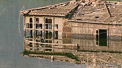 Un pueblo sepultado hace 20 años en Lobios sale a flote