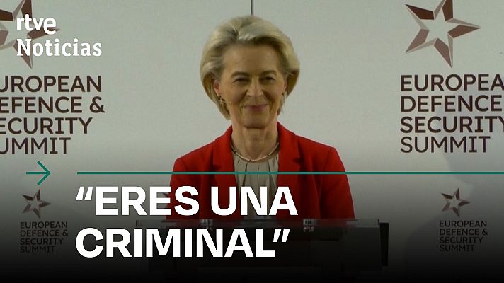 Modo Digital - Interrumpen a Von der Leyen y la acusan de tener "sangre de niños palestinos" en sus manos
