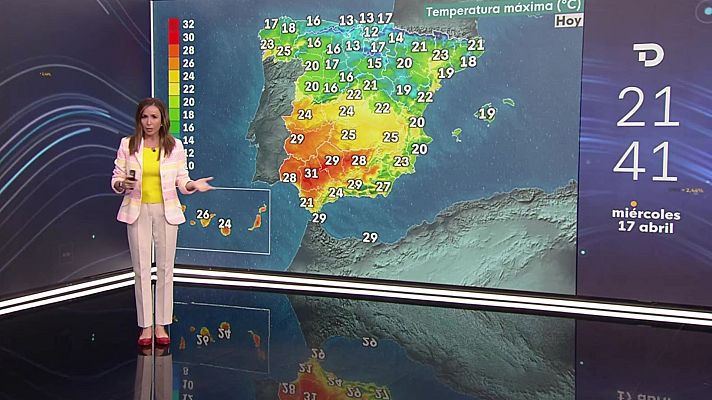 El tiempo - Las temperaturas descenderán en la mayor parte del país