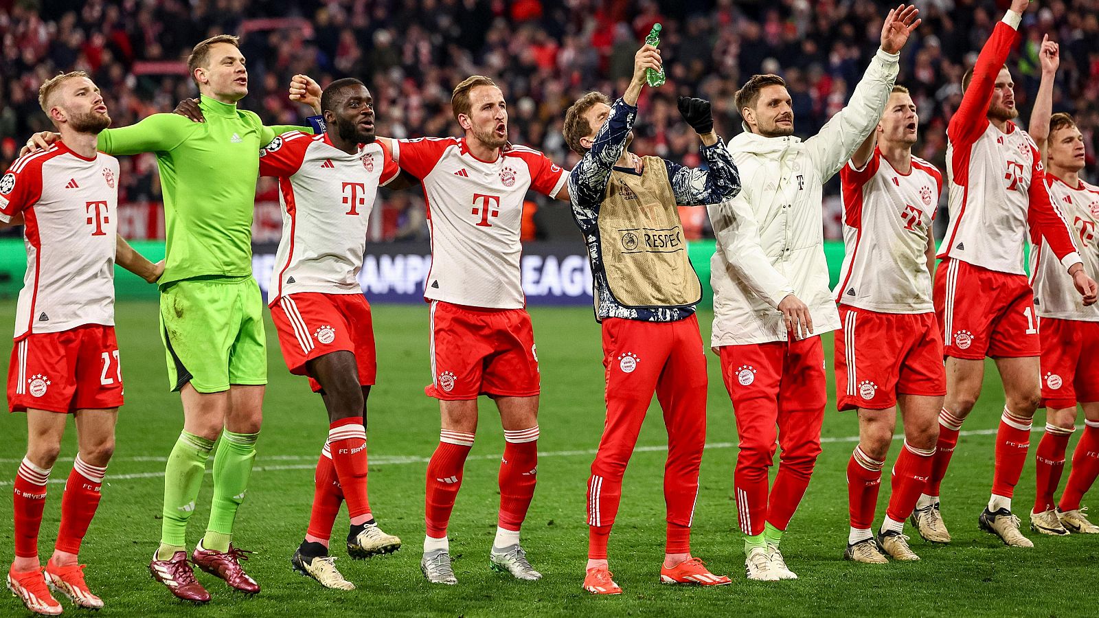Champions: El Bayern de Múnicha celebra su victoria sobre el Arsenal
