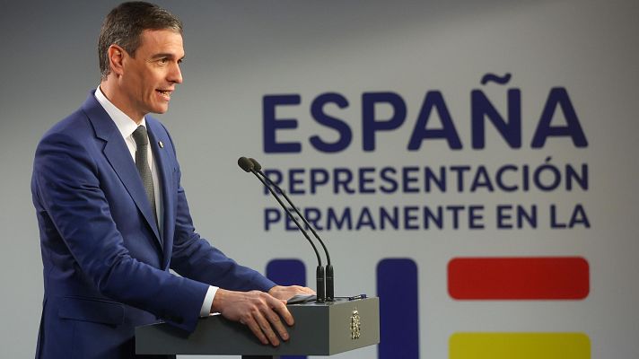 Sánchez, sobre el reconocimiento de Palestina:  "Estamos hablando con otros países para dar ese paso conjuntamente"