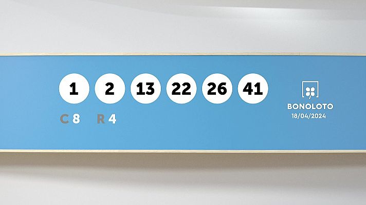 SELAE - Sorteo de la Lotería Bonoloto del 18/04/2024