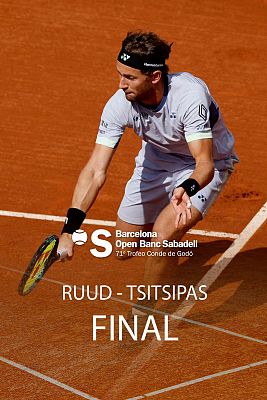 ATP 500 Barcelona Trofeo Conde de Godó. Final: Tsitsipás - Ruud