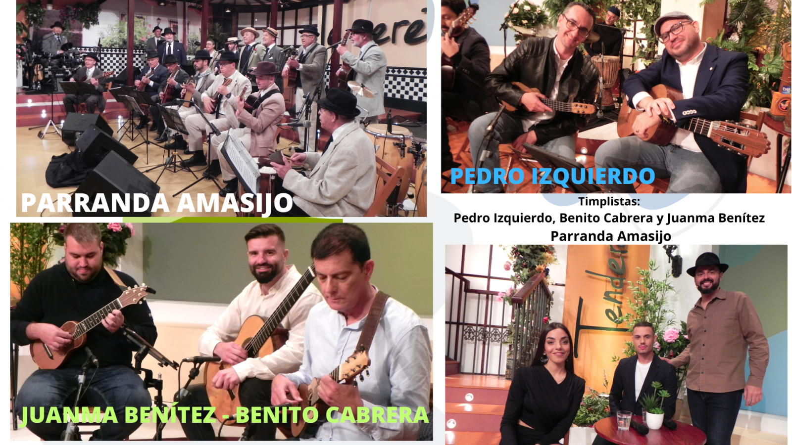 Tenderete - 21/04/2024 con los timplistas Benito Cabrera, Juanma Benítez y Pedro Izquierdo + Parranda Amasijo