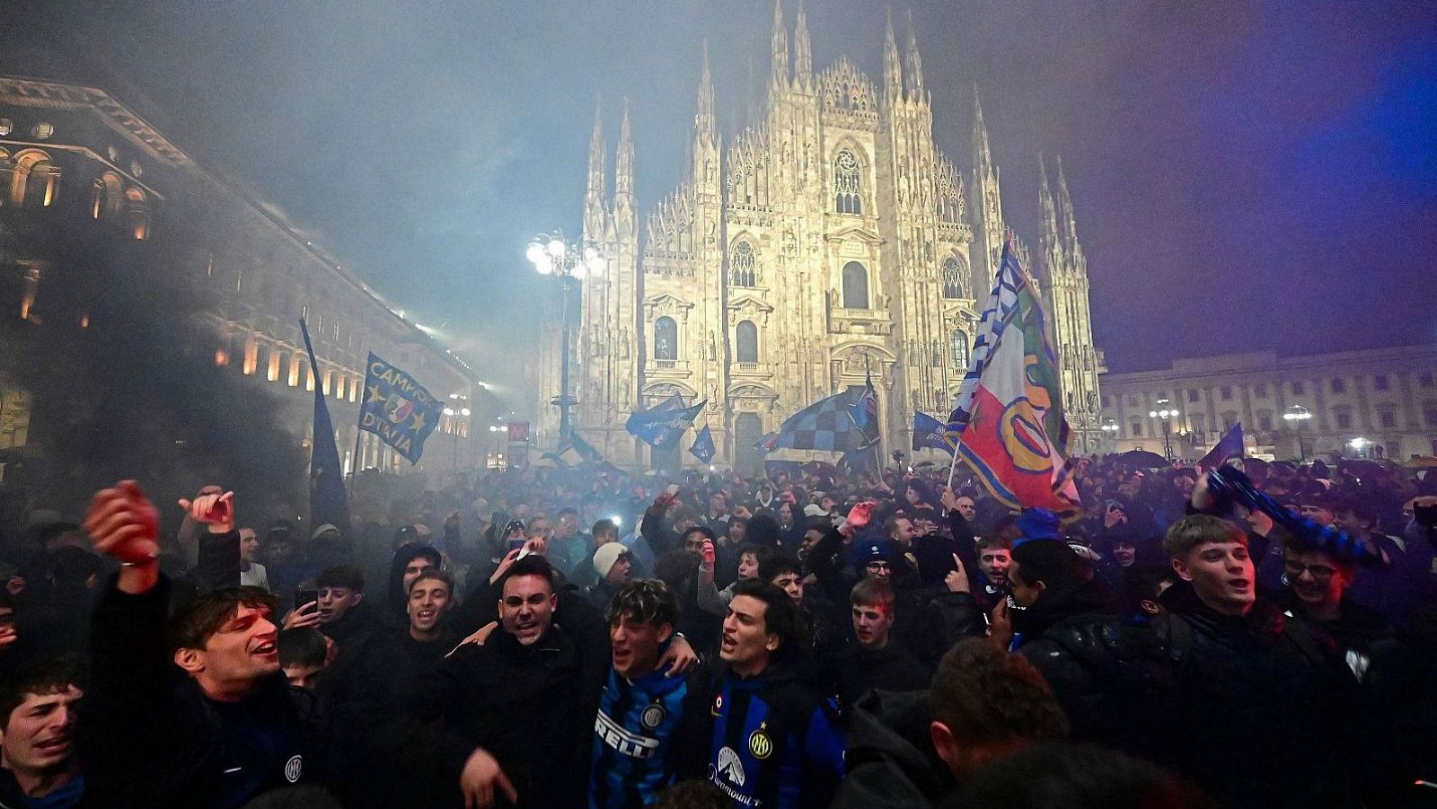 Las calles de Milán celebran el 'Scudetto' del Inter