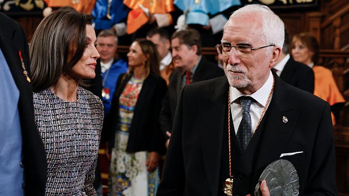 Telediario 1 - Luis Mateo Díez recibe el Premio Cervantes